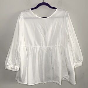 Simple White Blouse
